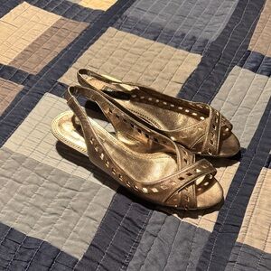 STYLE&COMPANY Elegant New Pewter Slingback Women's Shoes